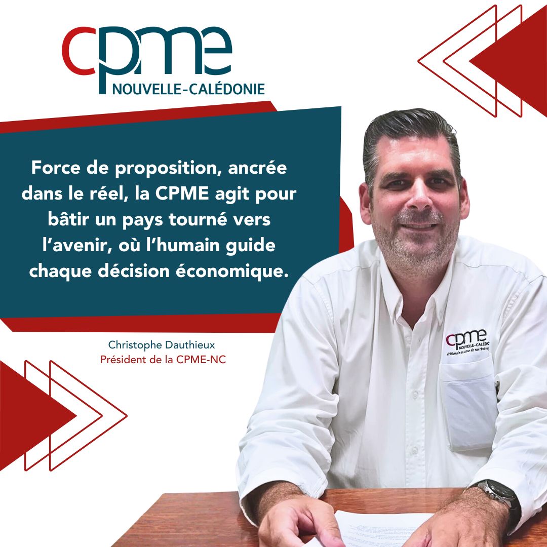 La CPME-NC, organisation patronale représentant les TPE, PME et indépendants de Nouvelle-Calédonie