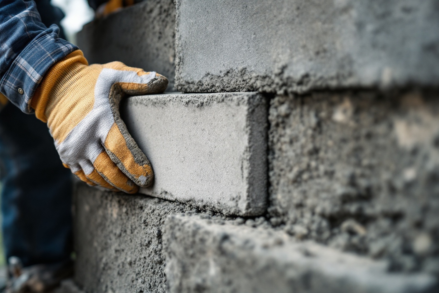 Pose de parpaings en gros plan : les PME du bâtiment dans le plus grand marché de la construction du territoire